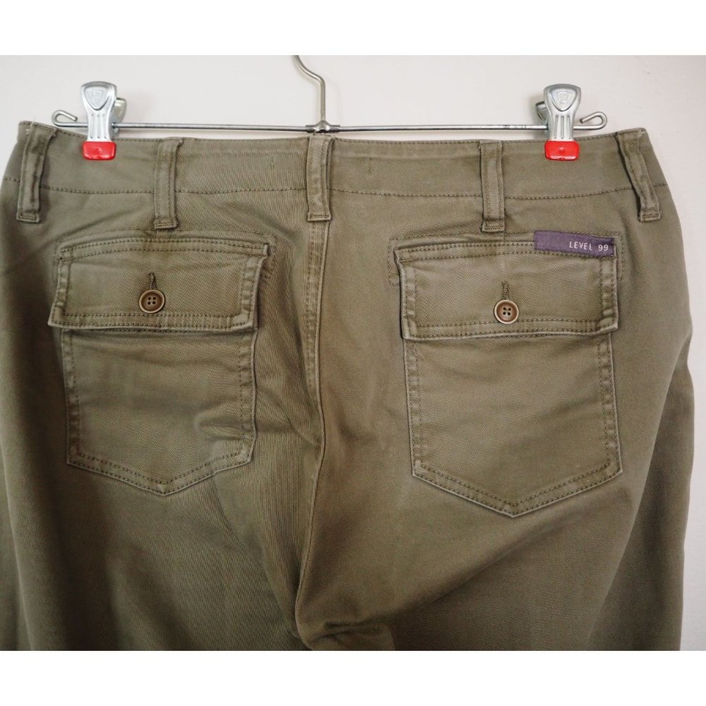 Level 99 Aiden Patch Pocket Utility Pant Army Gre… - image 4